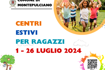 Montepulciano: tornano i Centri Estivi 2024 per bambini e ragazzi