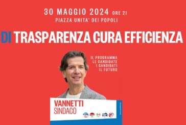 Vannetti Sindaco: il 30 maggio grande serata con i candidati 