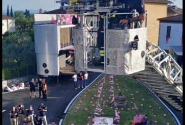 Malore in tribuna a Rapolano: donna soccorsa con l’autoscala