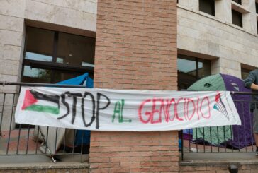 Il Comitato Palestina Siena al settimo giorno di acampada