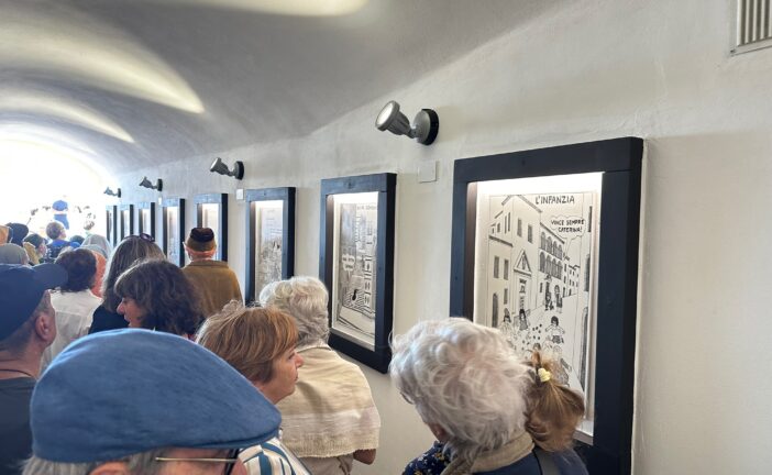 Inaugurata a Celle Ligure la mostra delle vignette di Emilio Giannelli