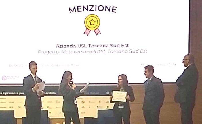 La Asl Toscana SE premiata per un progetto sul Metaverso