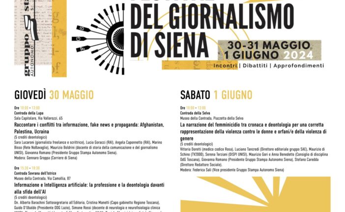 “Il racconto del conflitto” apre il Festival del Giornalismo di Siena