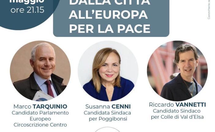 Tarquinio, Cenni e Vannetti dialogano sulla pace
