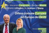 “Difesa comune e diritti civili in Europa”: se ne parla con Azione Siena