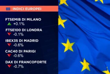CHIUSURA PERLOPIÙ NEGATIVA PER LE BORSE EUROPEE, MILANO +0,1%