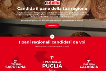 Nutella, prorogata l'iniziativa "Candida il pane della tua Regione"