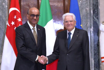 Mattarella riceve il presidente della Repubblica di Singapore