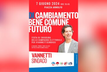 Riccardo Vannetti: comizio finale e festa di chiusura campagna