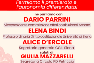 Autonomia differenziata e premierato: iniziativa del Pd del Petriccio