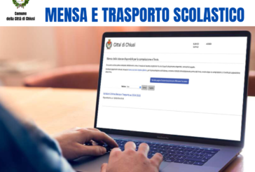 Chiusi: online l’iscrizione alla mensa e al trasporto solastico