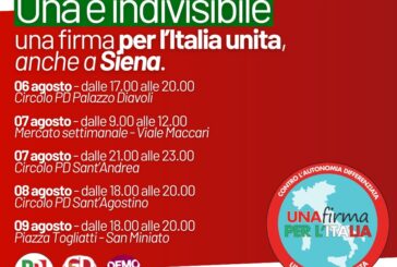 Una firma per l’Italia Unita: anche a Siena