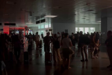 Temporale nel Palermitano, blackout in aeroporto
