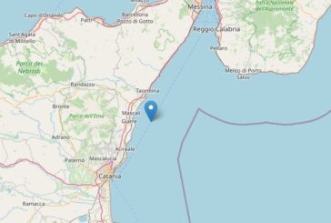 Scossa di terremoto di magnitudo 3.3 al largo della Costa Catanese