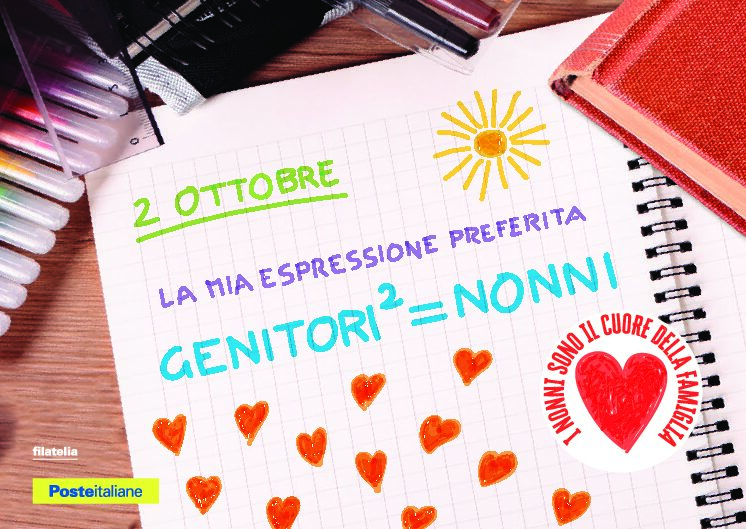 Poste Italiane festeggia i nonni con due cartoline filateliche