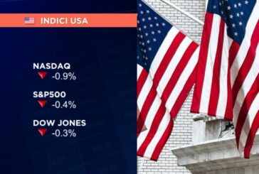 WALL STREET PARTE NEGATIVA, NASDAQ -0,9% ED S&P 500 -0,4%