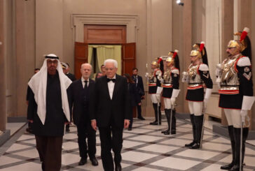 Mattarella riceve al Quirinale il presidente degli Emirati Arabi Uniti