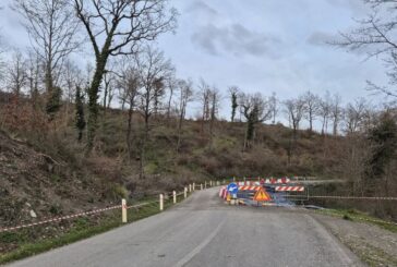 Provinciale di Trevinano chiusa in via precauzionale al km. 3+600
