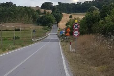 Via ai lavori per il ponte sullo Stile a Buonconvento
