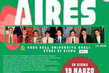 Il Coro di Ateneo si esibisce assieme al Coro “The Dartmouth Aires”