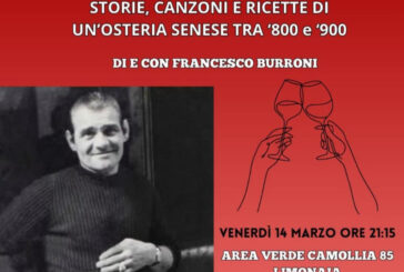 Aresteatro presenta “Da Cafiero: storie, canzoni e ricette di un’osteria senese tra ‘800 e ‘900”