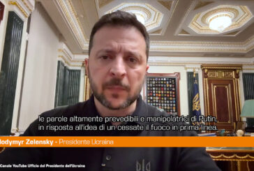 Zelensky "Putin vuole continuare la guerra"
