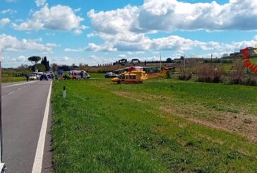 Incidente tra un motociclo Ape e un’auto: 61enne ricoverato con Pegaso