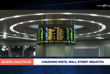 BORSE ASIATICHE MISTI CON LA DEBOLEZZA DI CINA E HONG KONG