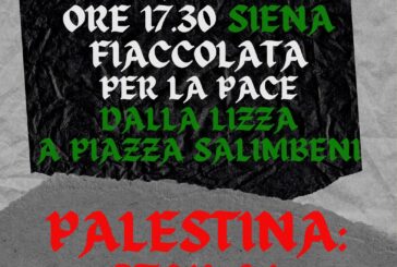 Siena: il 28 marzo fiaccolata per la Palestina