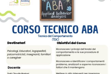 Tecnico ABA: opportunità formativa della Fondazione Territori Sociali Altavaldelsa