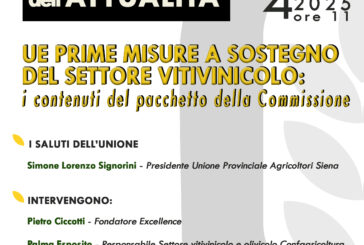Le misure europee per il vino: evento online di Upa Siena