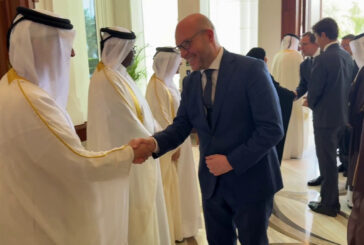 Fontana in Qatar, incontro con lo speaker dello Shura Council