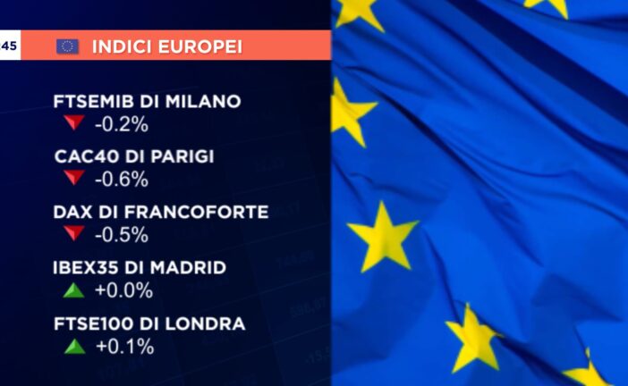 CHIUSURA PERLOPIÙ NEGATIVA PER GLI EUROLISTINI, MILANO -0,2%