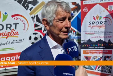 "Sport in famiglia", Abodi "Progetto da moltiplicare"