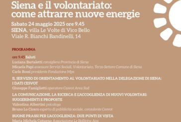 Il volontariato del territorio in un convegno a Siena