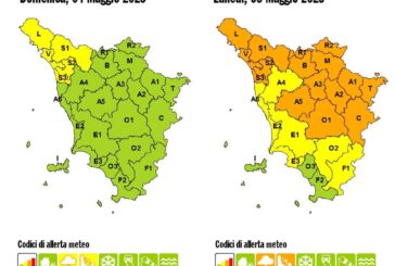 Codice arancione per rischio idrogeologico e temporali forti
