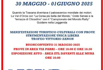 A Buonconvento la 6ª edizione di “Sulle Strade della Leggenda”