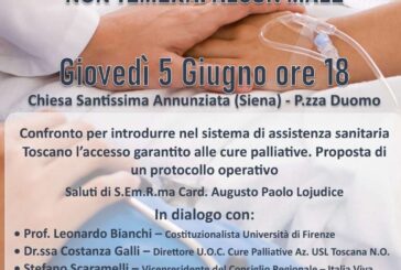 “La sanità toscana e il diritto alle cure palliative”