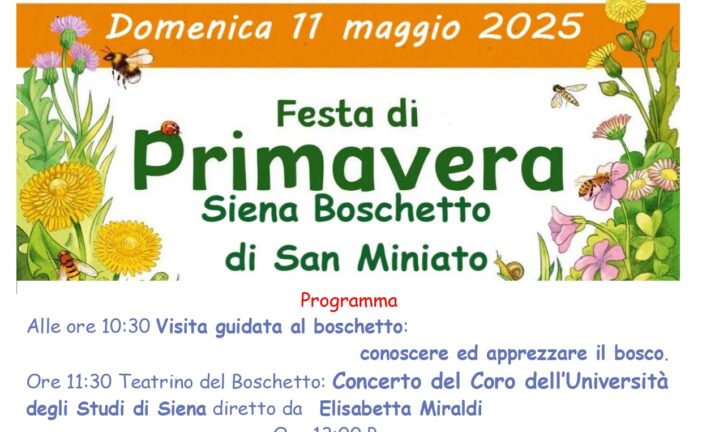 E’ tempo di “Festa di Primavera” al Boschetto di San Miniato