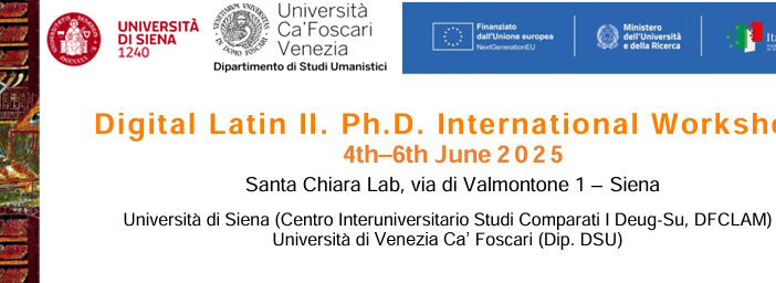  “Digital Latin”: workshop internazionale a Siena