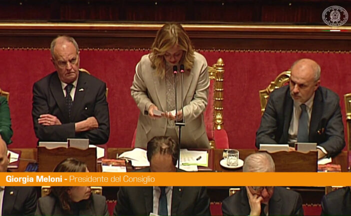 Meloni "Spread più che dimezzato da quando siamo al Governo"