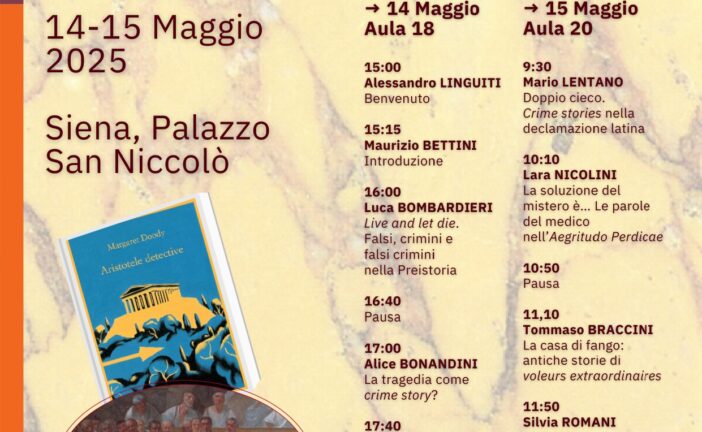 “GialloAntico: delitti, segni, racconti”: convegno al San Niccolò
