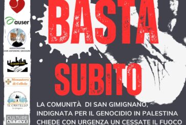 Sit in di protesta contro la disumanità che imperversa a Gaza