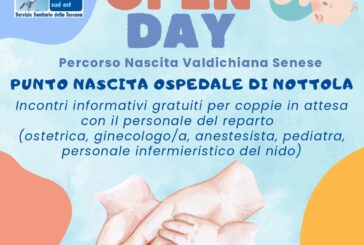 Ospedale di Nottola, il 28 maggio il secondo open day del Punto nascita