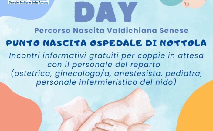 Ospedale di Nottola, il 28 maggio il secondo open day del Punto nascita