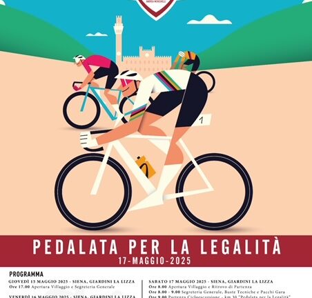Siena con i magistrati per la Pedalata della legalità
