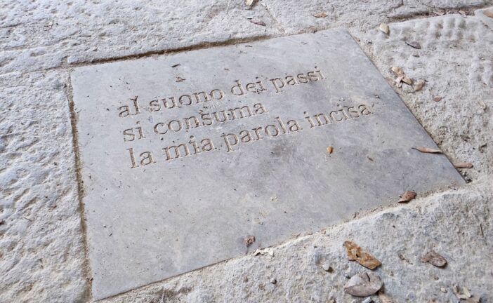 Presentata in Fortezza la pietra di Salvatore Sciarrino