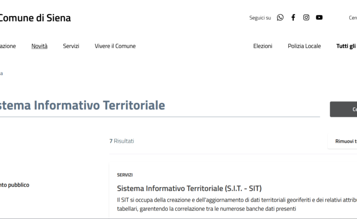 Manutenzione programmata Sit e Front office sul portale del Comune