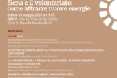 Un convegno, testimonianze e una tavola rotonda per raccontare il volontariato senese