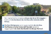Viabilità: da lunedì chiusura di un tratto di via Carducci